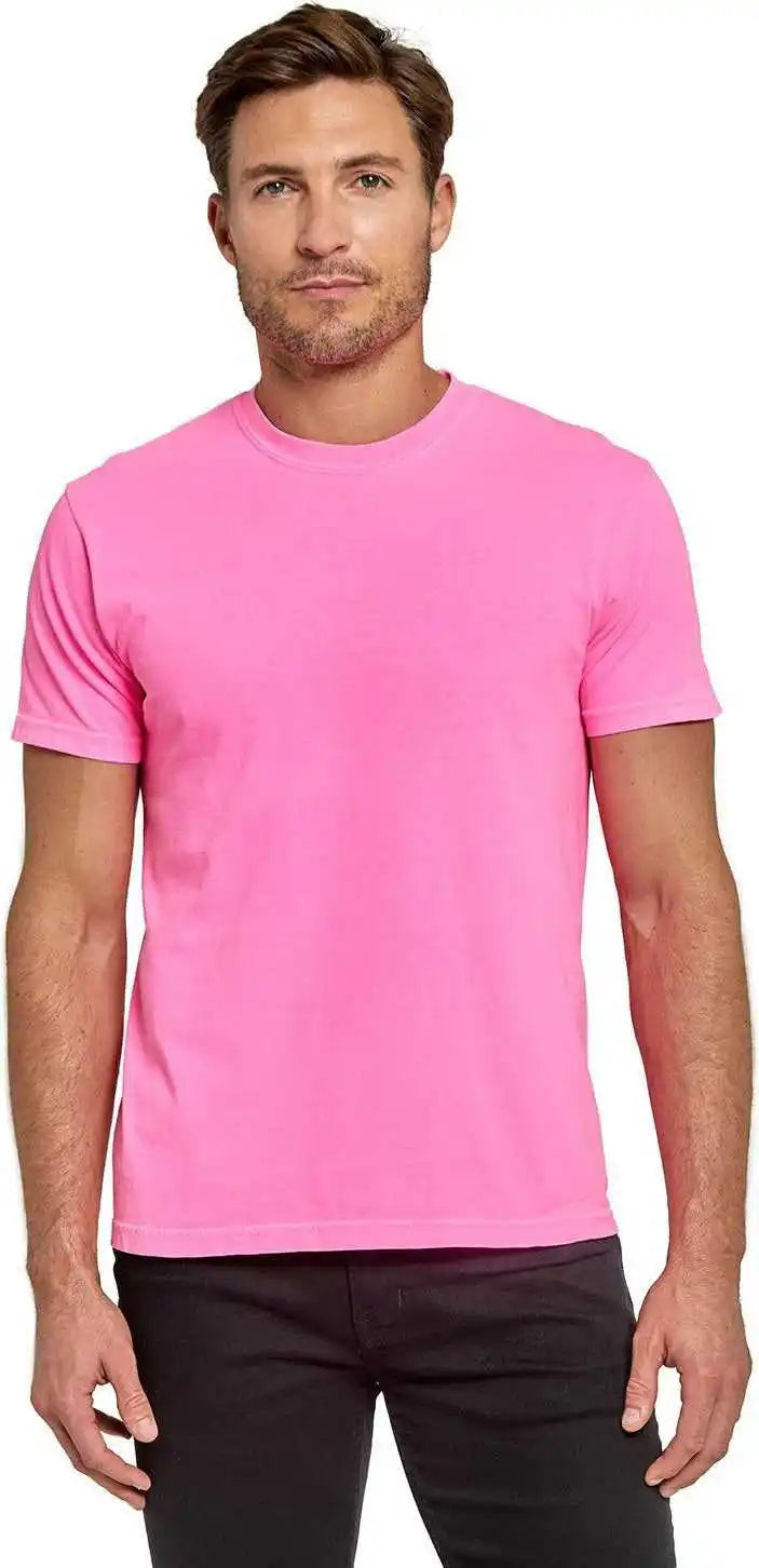 Threadfast Apparel C1200 Colors Unisex Garment Dyed T-shirt - Charity Pink