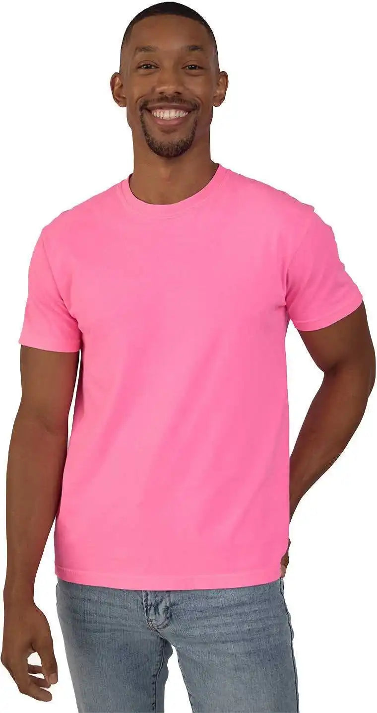Threadfast Apparel C1200 Colors Unisex Garment Dyed T-shirt - Neon Pink