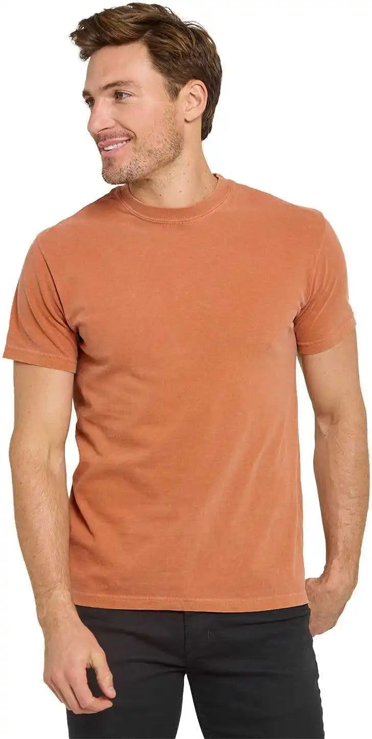 Threadfast Apparel C1200 Colors Unisex Garment Dyed t Shirt Pumpkin