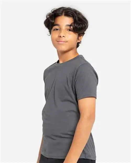 Threadfast Apparel T1000b Youth Epic Cotton T-shirt - Charcoal - Xs