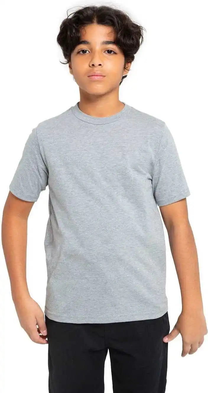 Threadfast Apparel T1000b Youth Epic Cotton t Shirt Heather Grey