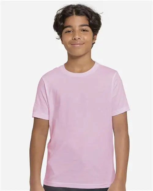 Threadfast Apparel T1000b Youth Epic Cotton T-shirt - Light Pink - Light Pink / Xs
