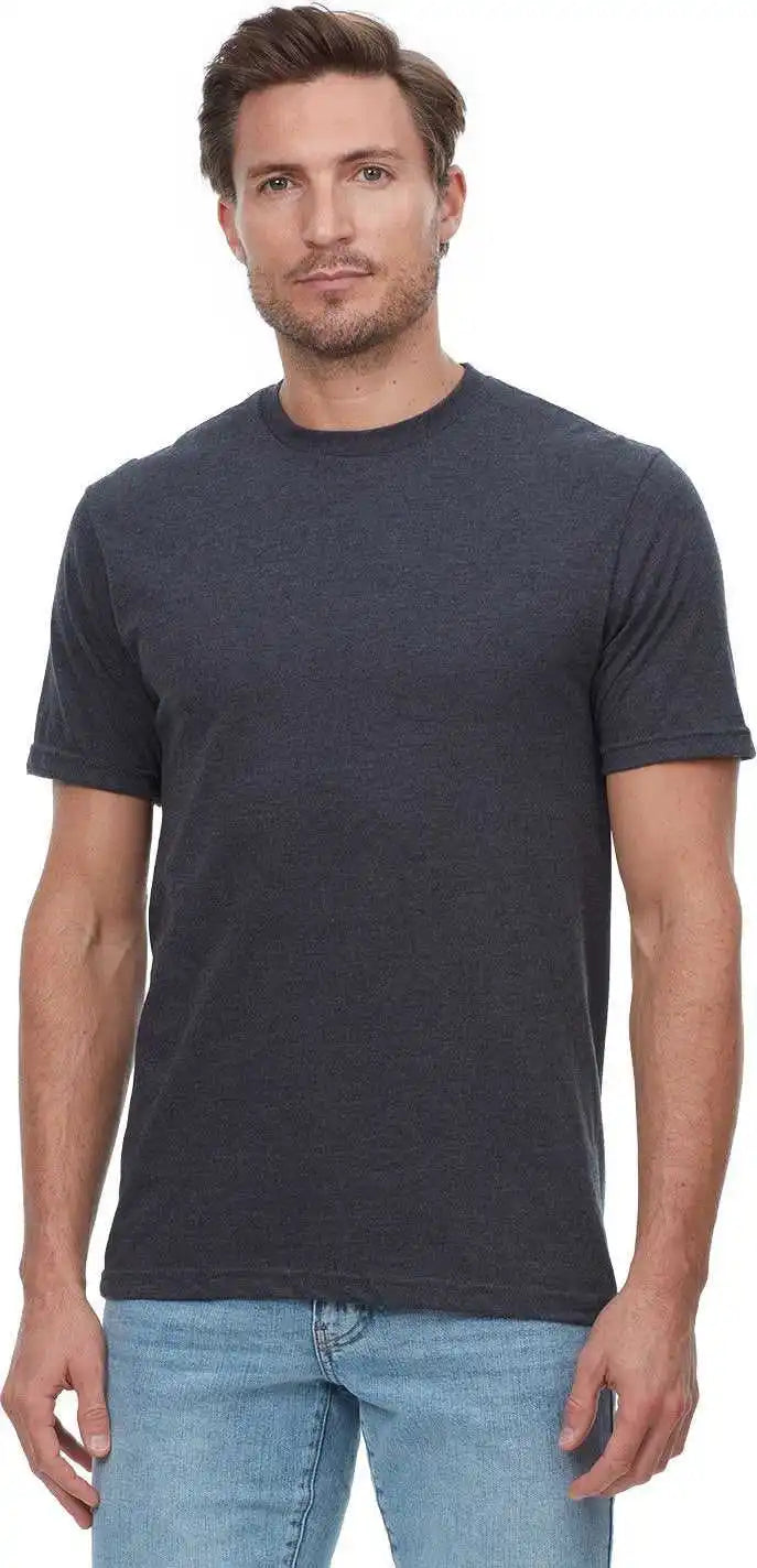 Threadfast Apparel T1001 Epic Unisex Cvc t Shirt Heather Black