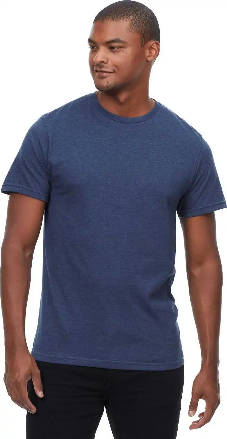 Threadfast Apparel T1001 Epic Unisex Cvc t Shirt Heather Navy