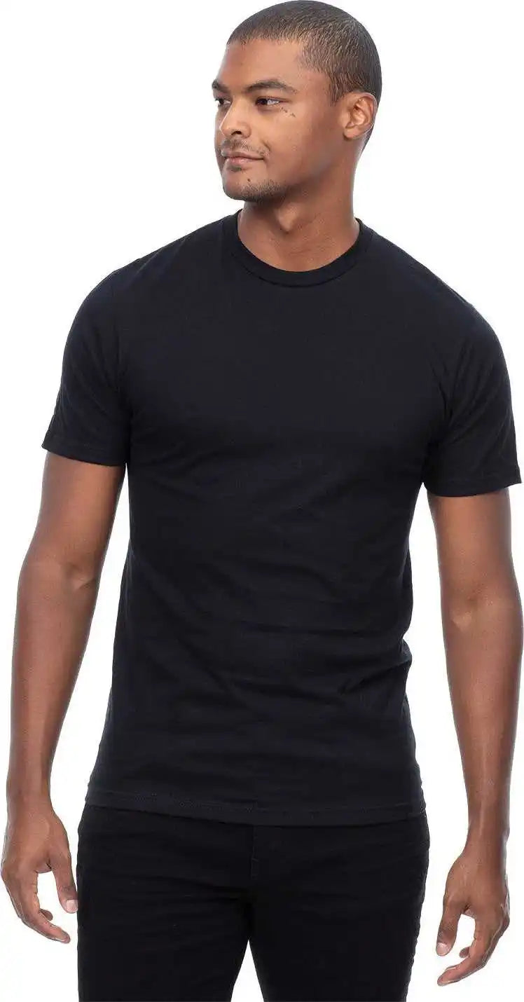 Threadfast Apparel T1001 Epic Unisex Cvc t Shirt Solid Black
