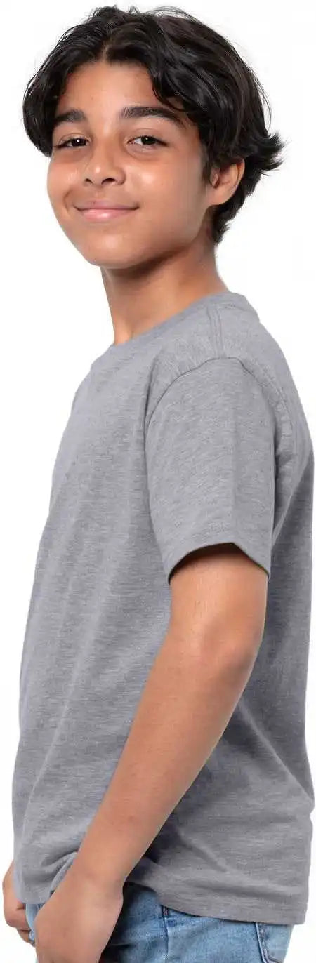 Threadfast Apparel T1001b Youth Epic Cvc T-shirt - Heather Drk Grey
