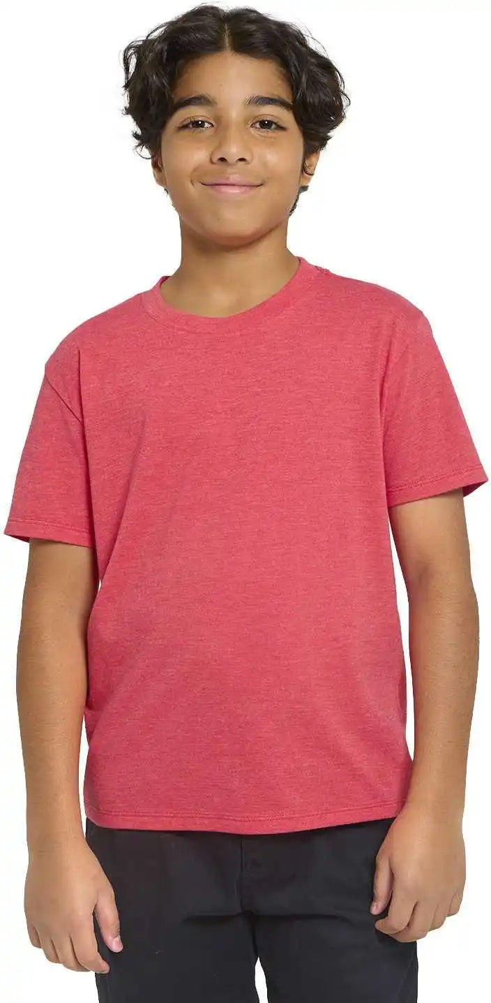 Threadfast Apparel T1001b Youth Epic Cvc T-shirt - Heather Red
