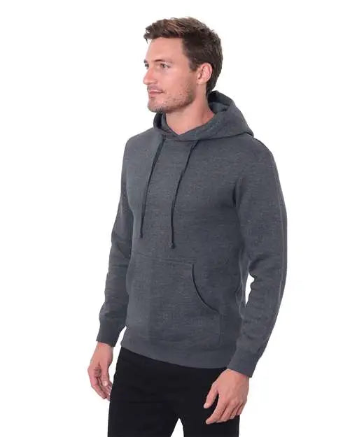 Threadfast Apparel T2000 Epic Fleece Pullover Hooded Sweatshirt - Heather Dark Grey