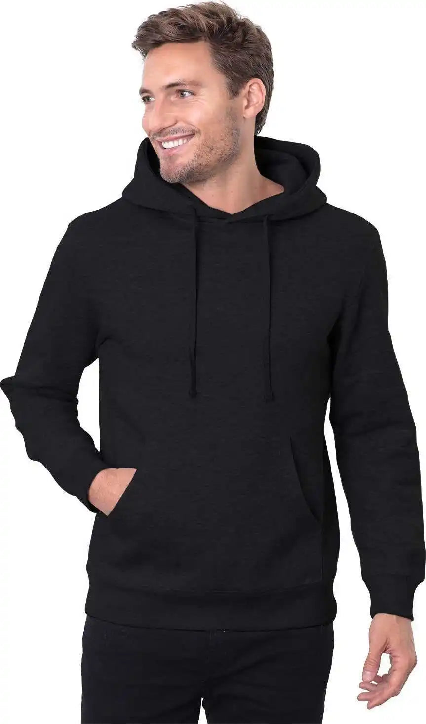 Threadfast Apparel T2000 Unisex Epic Fleece Pullover Hooded Sweatshoirt Heather Black