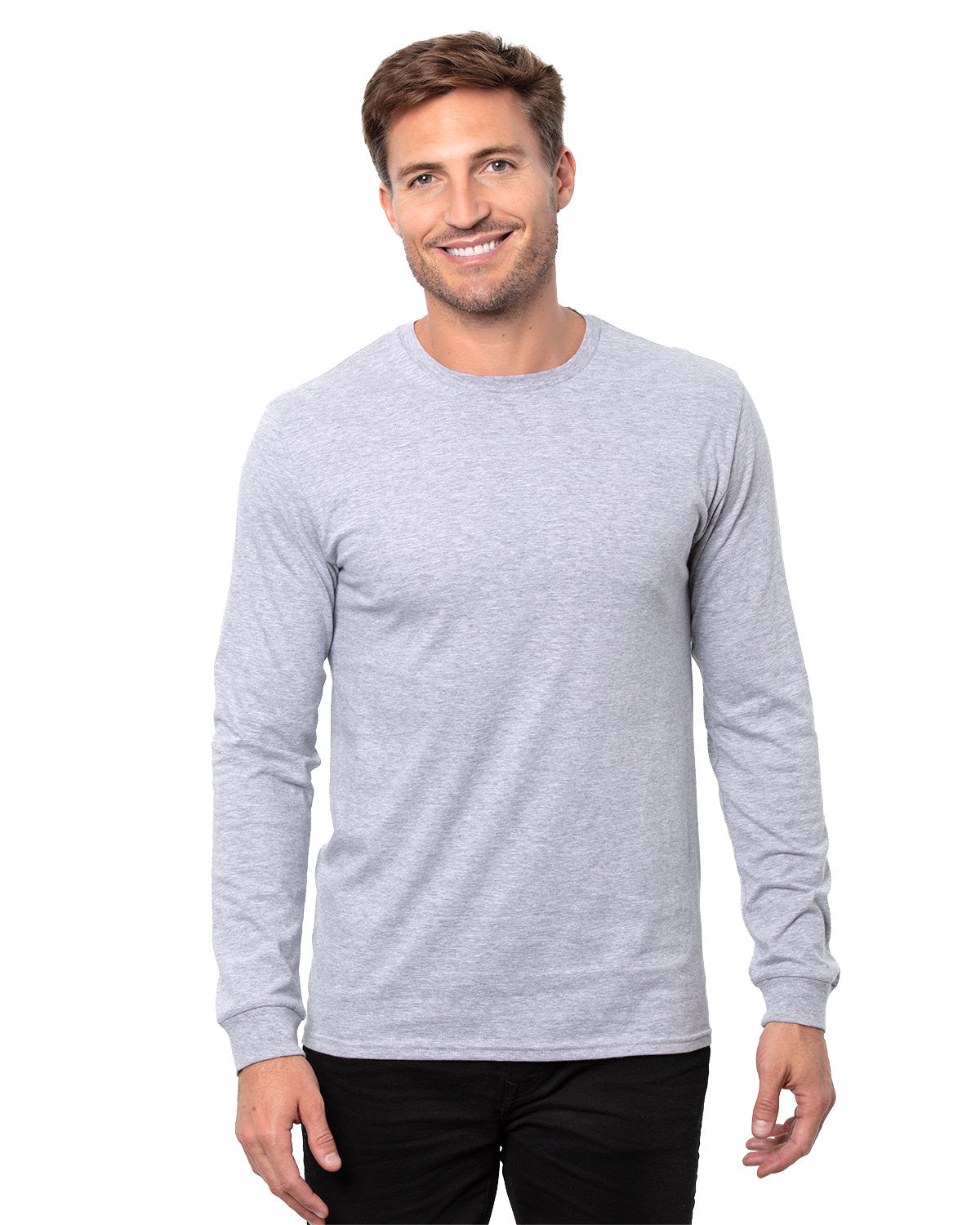 Threadfast Apparel T3000 Epic Long Sleeve T-shirt - Heather Grey