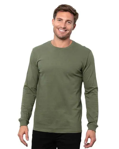 Threadfast Apparel T3000 Epic Long Sleeve T-shirt - Military Green - Military Green / Xs
