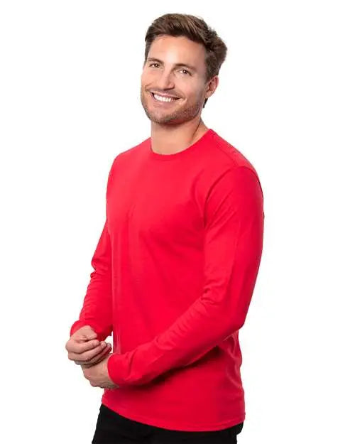 Threadfast Apparel T3000 Epic Long Sleeve T-shirt - Red - Red / Xs