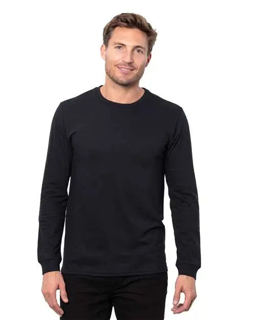 Threadfast Apparel T3001 Epic Cvc Long Sleeve T-shirt - Solid Black - Solid Black / Xs