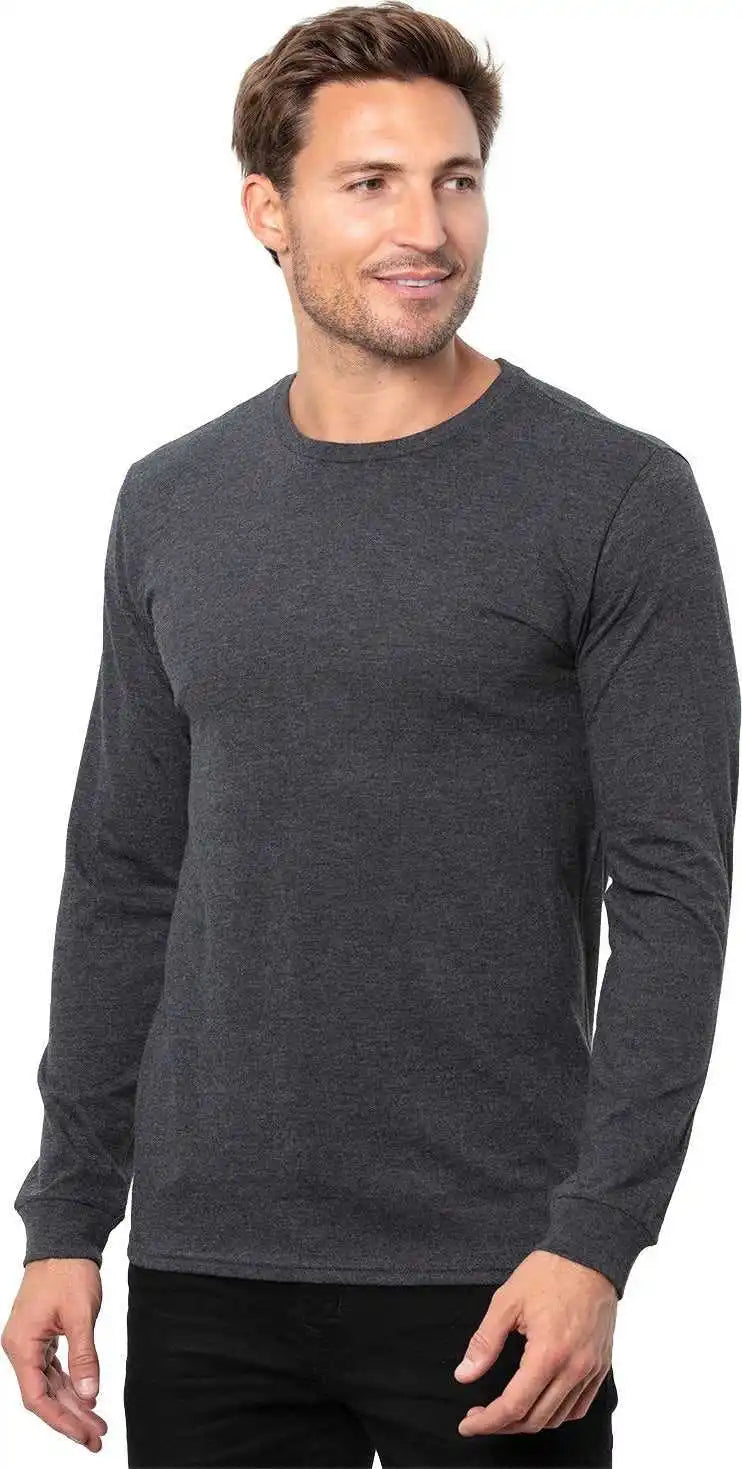 Threadfast Apparel T3001 Epic Unisex Cvc Long Sleeve t Shirt Heather Black