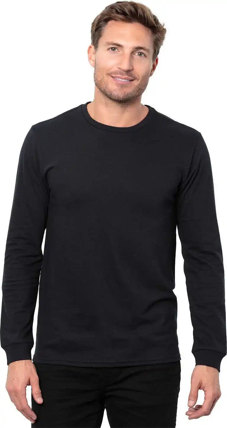 Threadfast Apparel T3001 Epic Unisex Cvc Long Sleeve t Shirt Solid Black