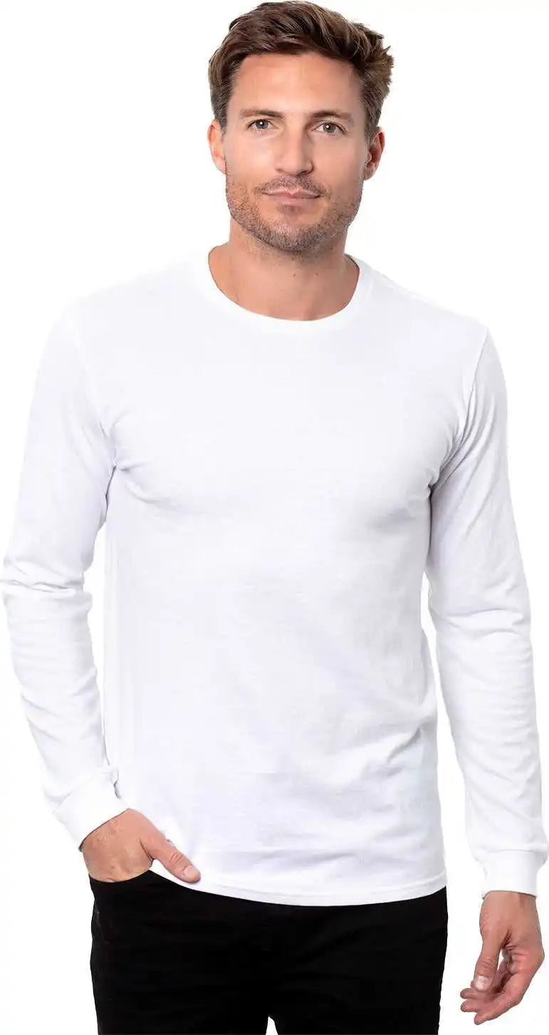 Threadfast Apparel T3001 Epic Unisex Cvc Long Sleeve T-shirt - Solid White