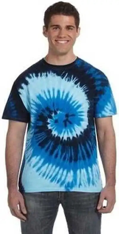 Tie-dye Cd100y Youth 54 Oz 100% Cotton T-shirt - Blue Ocean