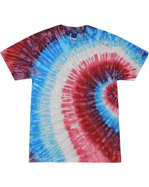 Tie-dye Cd100y Youth 54 Oz 100% Cotton T-shirt - Fire Craker
