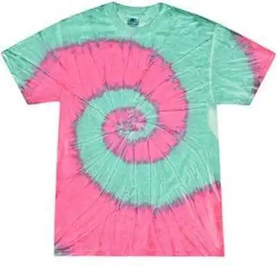 Tie-dye Cd100y Youth 54 Oz 100% Cotton T-shirt - Mint Fusion