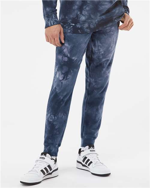Tie Dye Navy Tie-Dyed Fleece Pants - PRM50PTTD