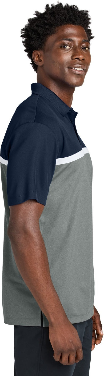 TNv/GCcH/W Sport-Tek UV Micropique Colorblock Polo ST741