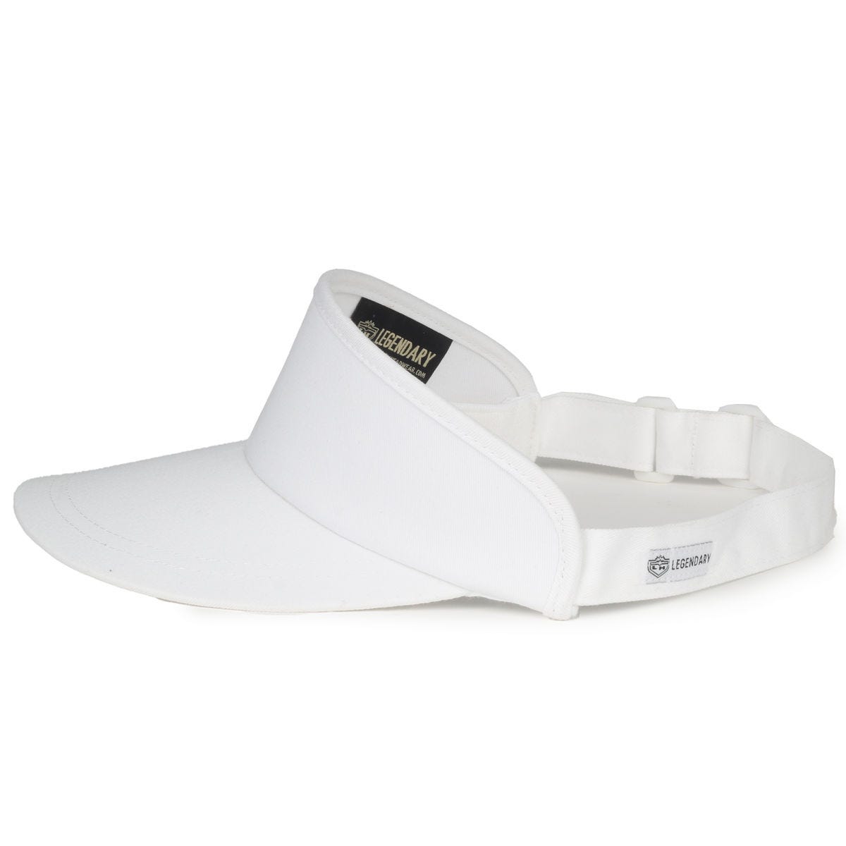 Legendary Headwear TOUR-VISOR Structured Cotton Twill Visor - White