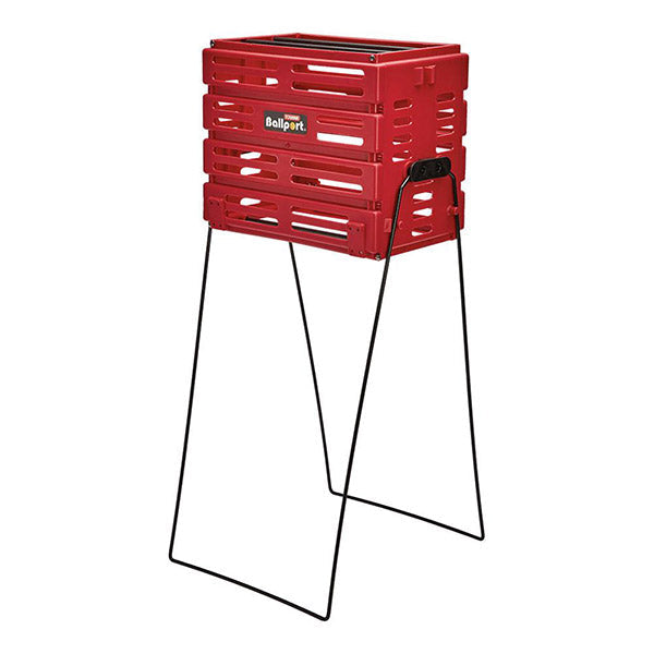 Tourna Ballport Deluxe W/ Wheels (80 Balls) (black) - Red / Os