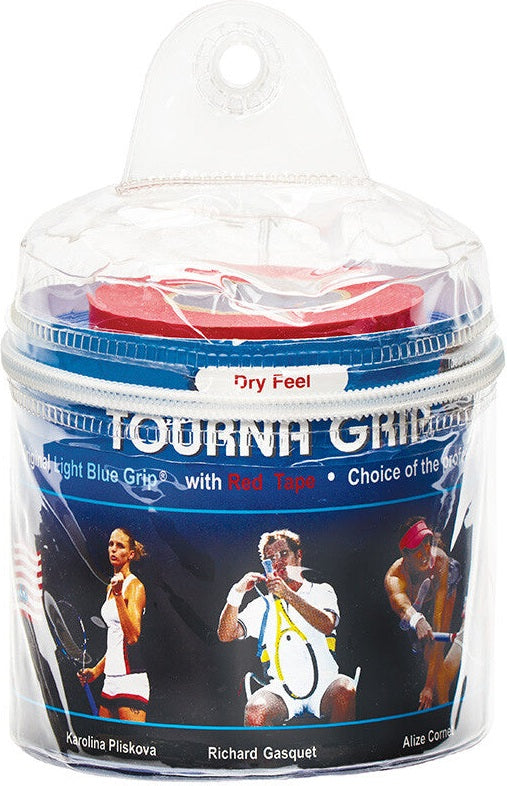 Tourna Grip Overgrip Roll (30x) Vinyl Case - Blue