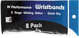 Tourna Hi-performance Wristband (2 Pair) - Black