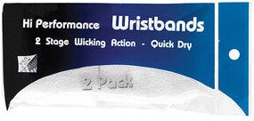 Tourna Hi-performance Wristband (2 Pair) - White