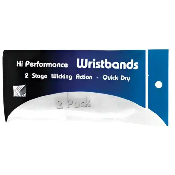 Tourna Hi-performance Wristband (2 Pair) - White