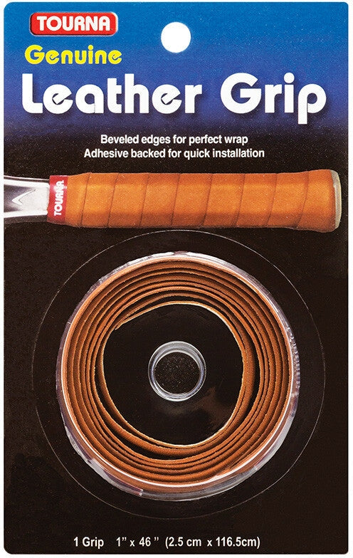 Tourna Leather Replacement Grip - Brown