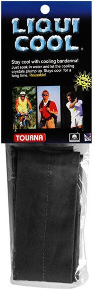 Tourna Liqui-cool Bandana - Black - one Size Fits Most