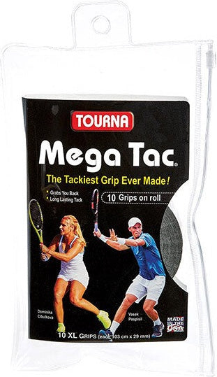 Tourna Mega Tac Overgrip (10x) - Black