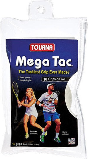 Tourna Mega Tac Overgrip (10x) - White