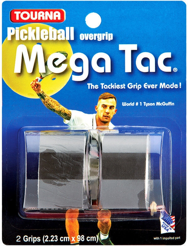 Tourna Mega Tac Pickleball Overgrip (2x) - Black
