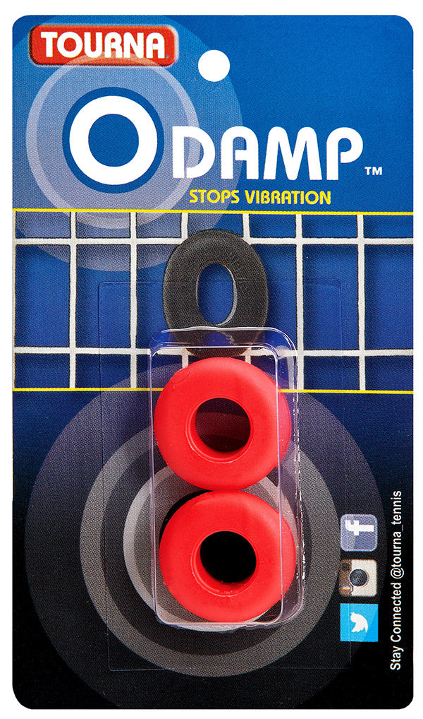 Tourna O-damp Vibration Dampeners (2x) (assorted) - Red / Os