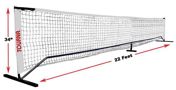 Tourna Portable Pickleball Net (22’x36’’) - Os