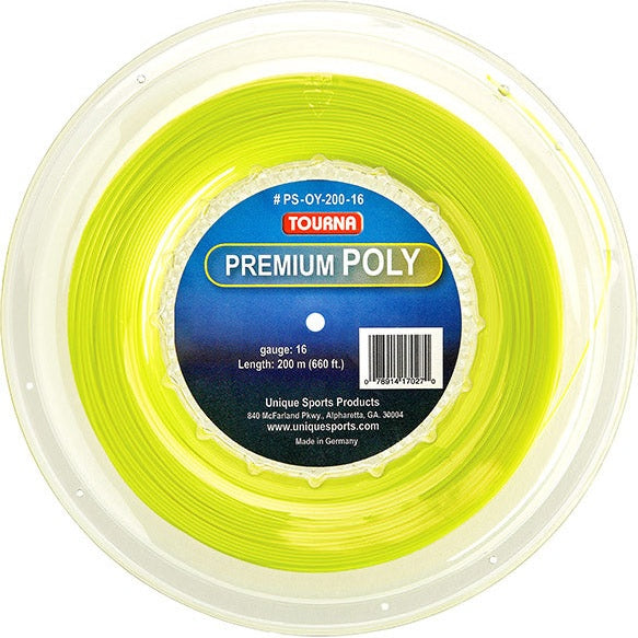 Tourna Premium Poly Reel 660’ (yellow) - Yel / 16