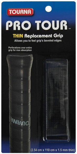 Tourna Pro Tour Thin Replacement Grip - Black