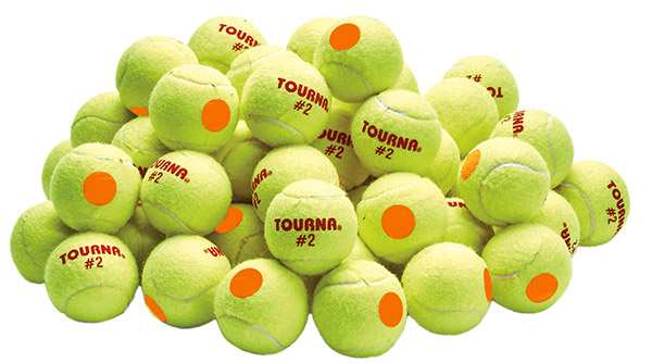 Tourna Stage 2 Orange Dot Tennis Balls (60x) - Os