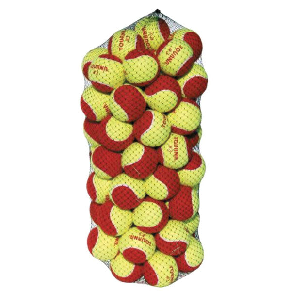 Tourna Stage 3 Red Tennis Balls 60x - Yellow Red - HIT a Double
