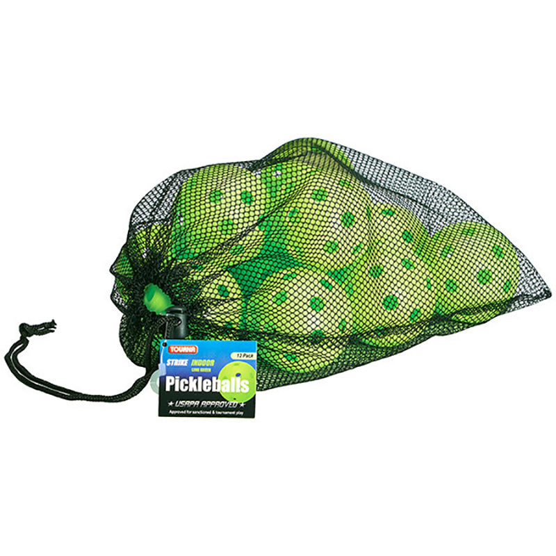 Tourna Strike Indoor Pickleballs (12x) - Lim / Os