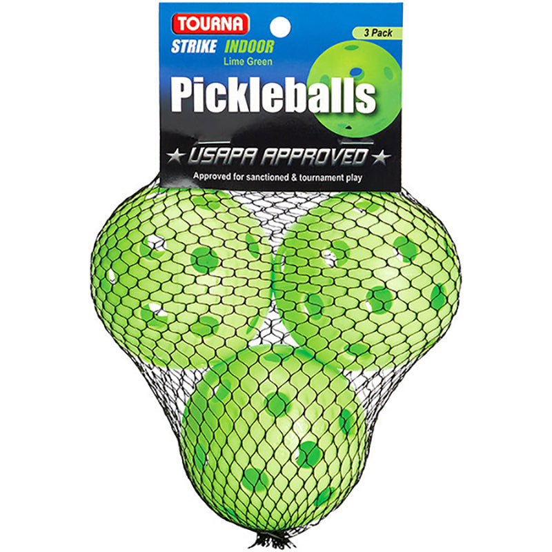 Tourna Strike Indoor Pickleballs (3x) - Lim / Os