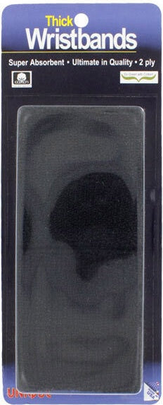 Tourna Superthick Wristbands (2x) - Black