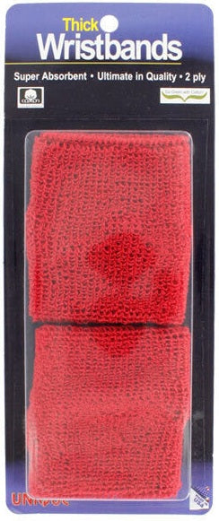 Tourna Superthick Wristbands (2x) - Red