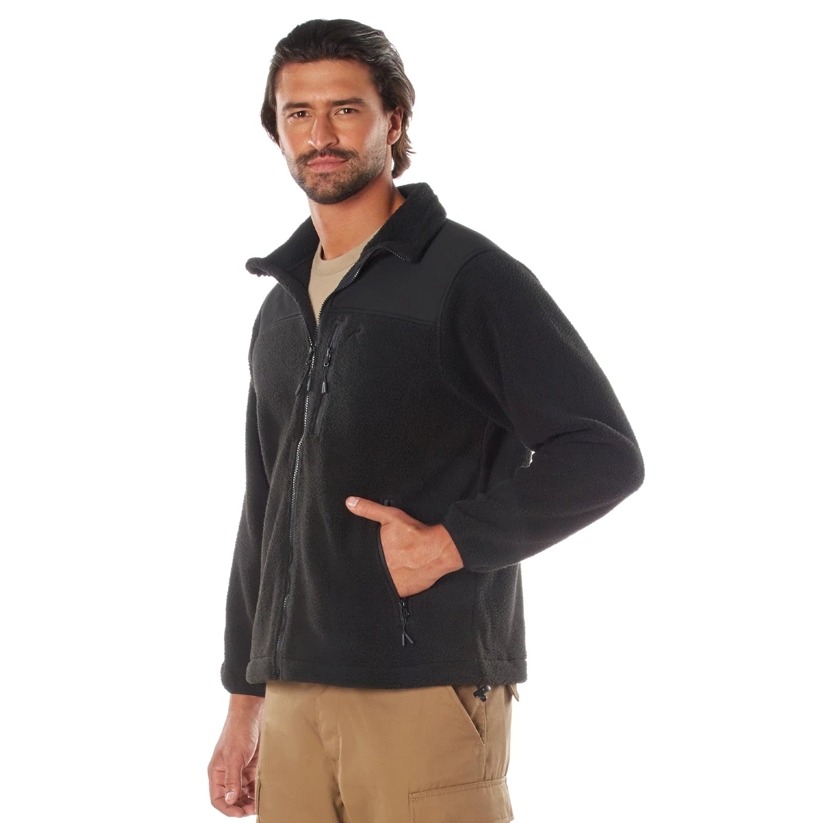Trailsman Sherpa Fleece Jacket - Black / s