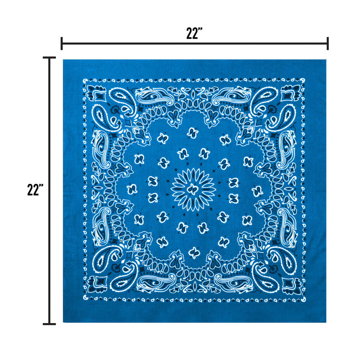Trainmen Paisley Bandana - 22’’ x
