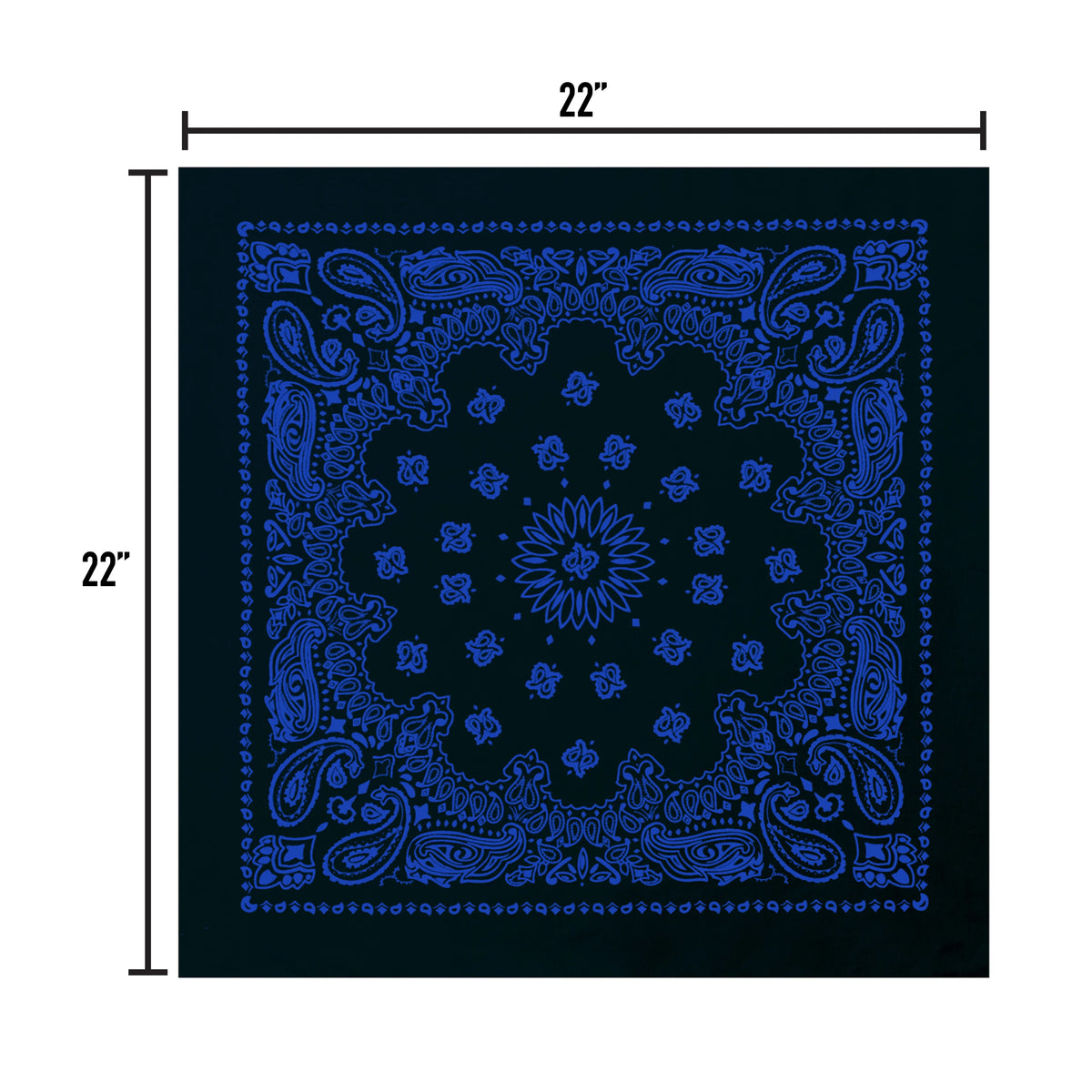 Trainmen Paisley Bandana - 22’’ x