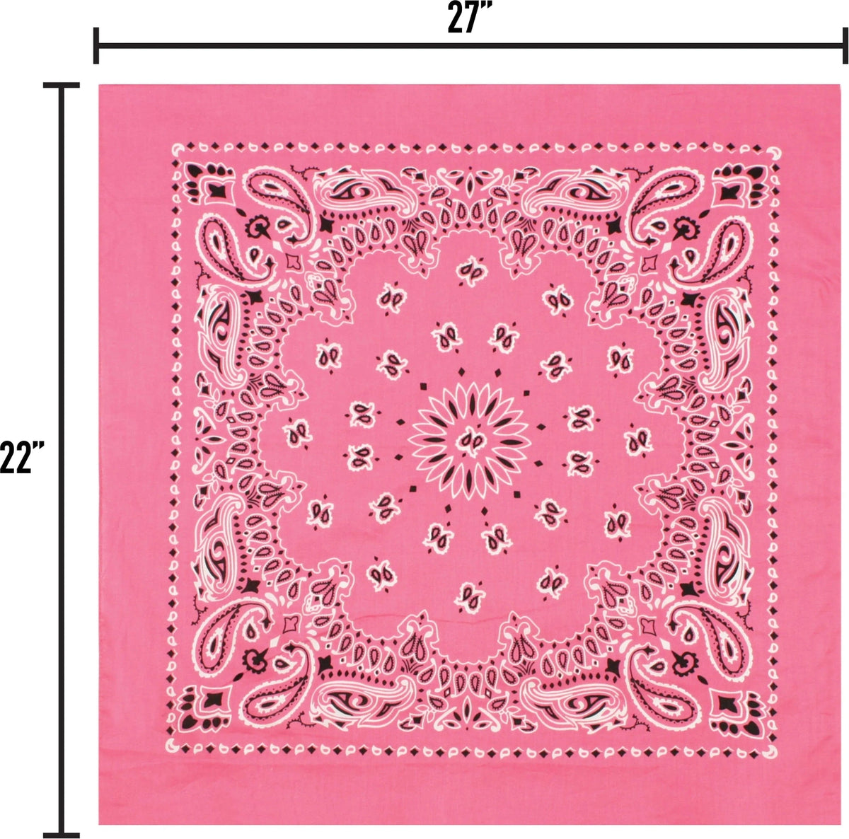 Trainmen Paisley Bandana - 22’’ x